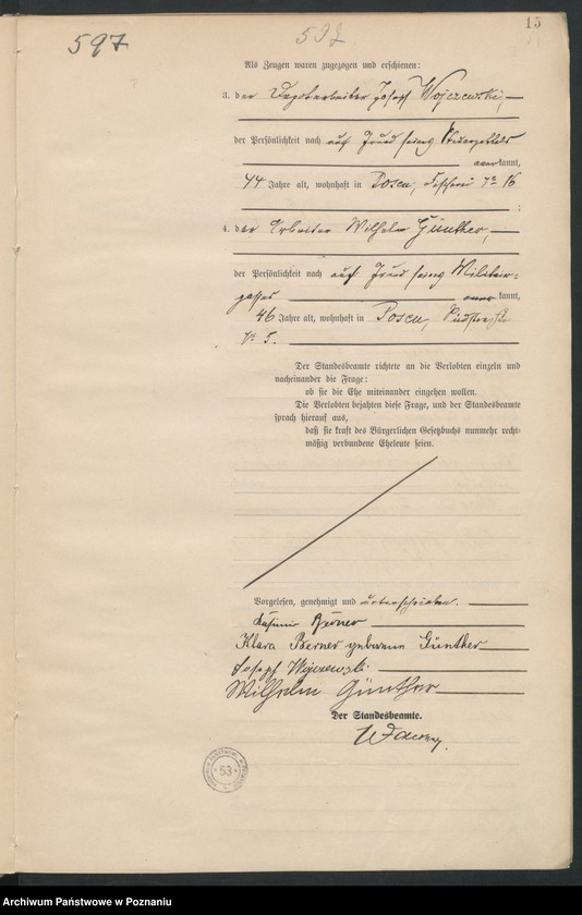 Obraz 16 z jednostki "Księga miejscowa małżeństw tom III [Rejestr główny małżeństw]"