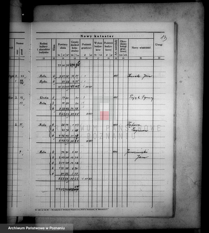 Obraz 19 z jednostki "Ostateczny rejestr pomiarowy majątku Łobżenice powiatu wyrzyskiego"
