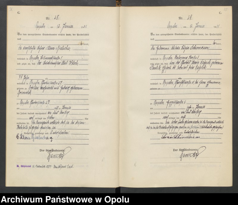 Obraz 18 z jednostki "[Rejestr zgonów] 1931 Tom I Nr 1-467"
