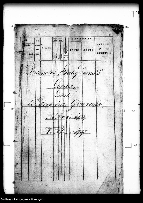 image.from.unit.number "[Kopie ksiąg metrykalnych parafii Górzanka z filiami Radziejowa, Wola Gorzańska (dekanat Baligród)]"