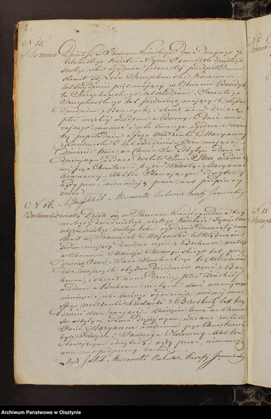 image.from.unit.number "Duplicat Akt Urodzenia, Zaslubienia i Zeyścia Urzędnika Stanu Cywilnego Parafij Janowieckiej za rok 1846"
