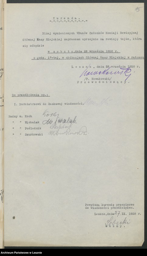 Obraz 18 z jednostki "[Protokoły z rewizji Głównej Kasy Miejskiej]"