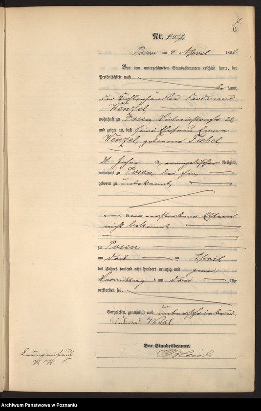 Obraz 10 z jednostki "Księga zgonów t. II"