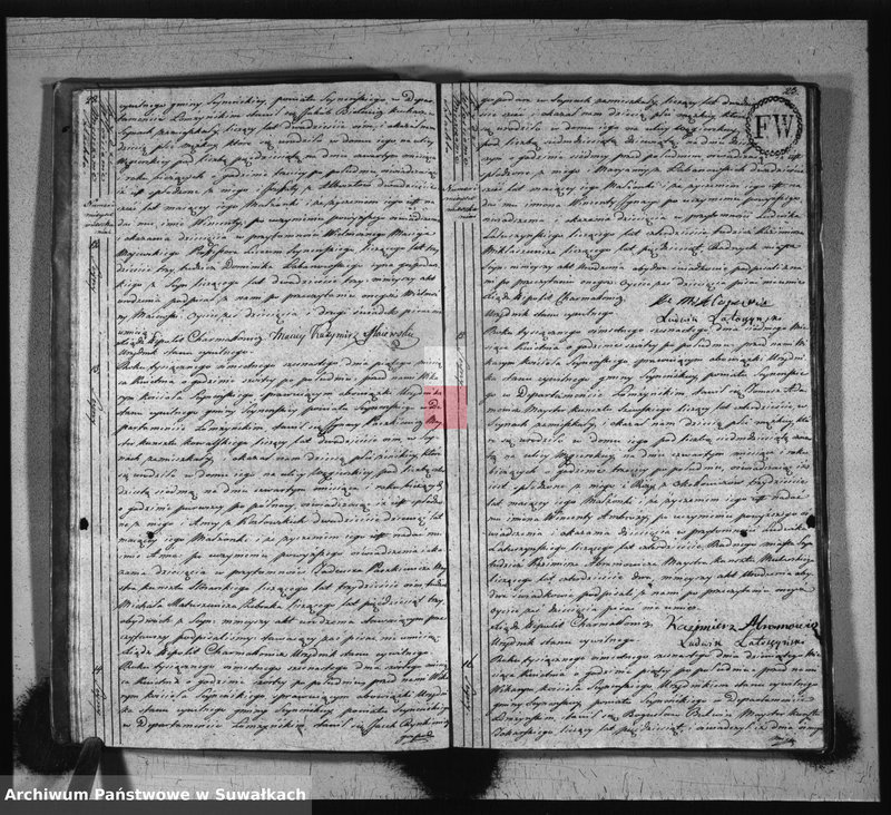 image.from.unit.number "Akta stanu cywilnego urodzonych w gminie seyneńskiey od 1-go stycznia 1816 roku."