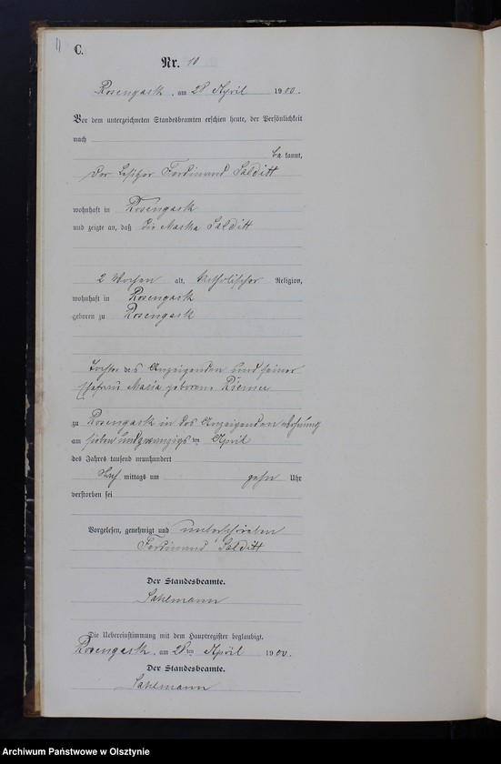 image.from.unit.number "Sterbe-Neben-Register Nr 1 - 43"