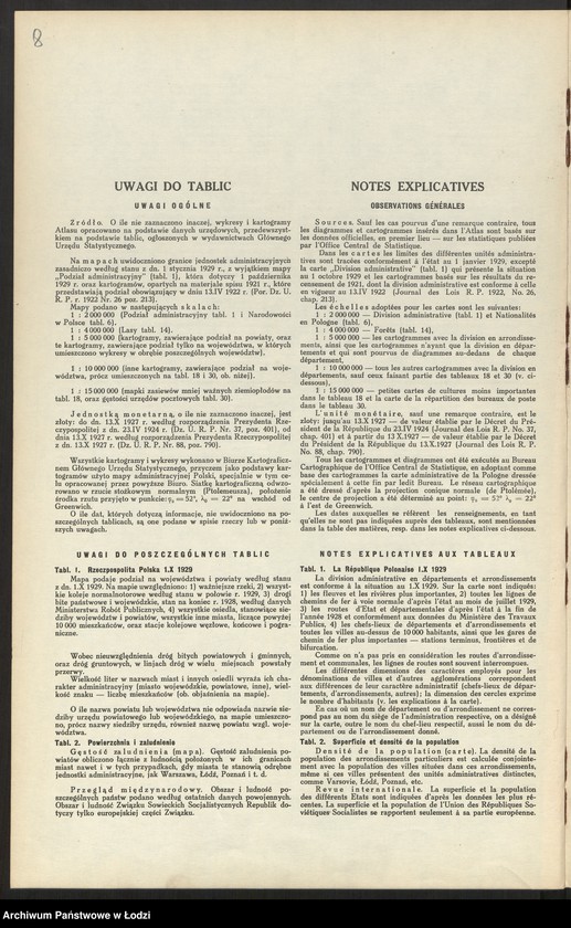 Obraz 10 z jednostki "Rzeczpospolita Polska Atlas statystyczny, Warszawa 1930"