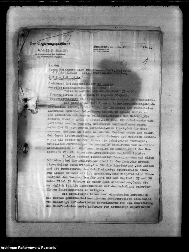 Obraz 5 z jednostki "Haushaltswesen. Mittel für Schülerheime. Reichsbeihilfen an Schüler"