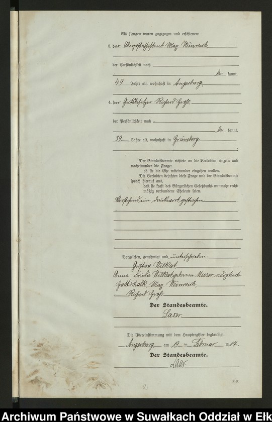 image.from.unit.number "[Heirats = Register (Neben = Register) Standesamt Angerburg einschl. der Bezirke Prinowen, Gr. Strengeln und Kehlen Kreis Angerburg]"