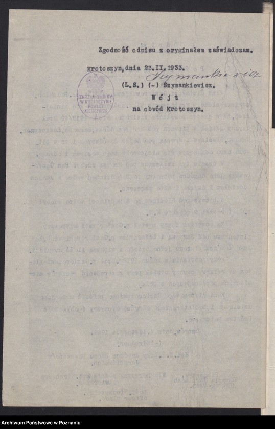 Obraz 7 z jednostki "Krotoszyn - akta delegata powiatowego."