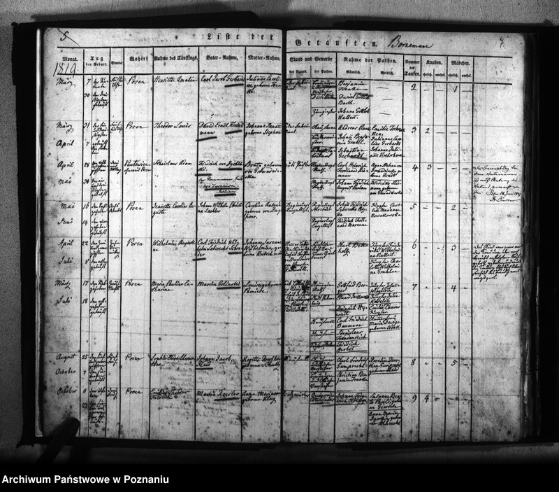 Obraz 8 z jednostki "Kirchenbuch Geborenen"