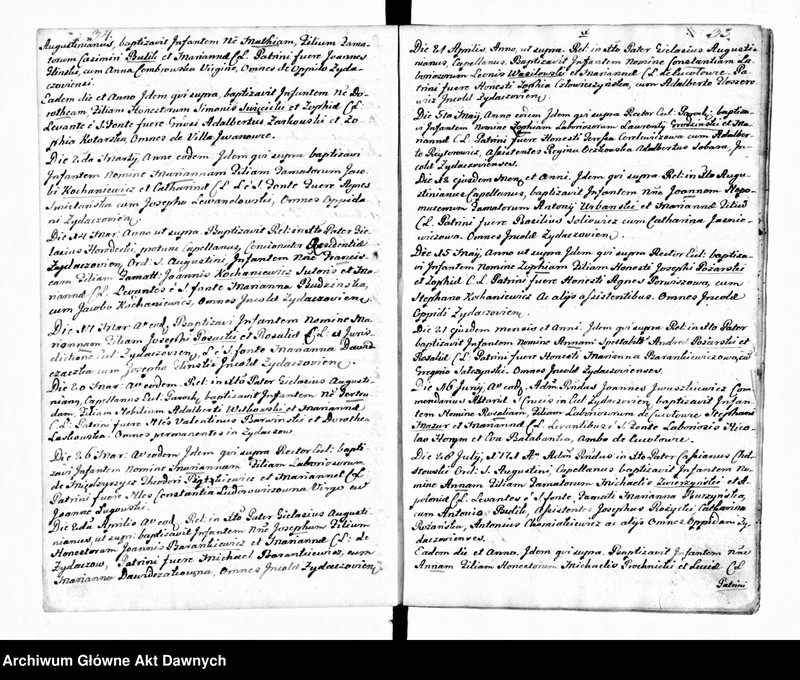 image.from.unit.number "Parafia: Żydaczów. Dekanat: Stryj. Księga metrykalna chrztów dla całej parafii."