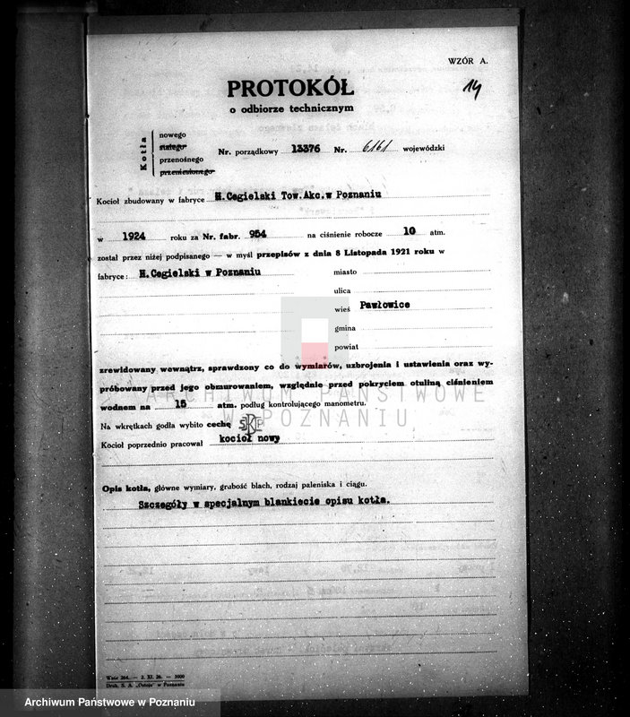 Obraz 17 z jednostki "Majętność Pawłowice, pow. leszczyński nr woj. kotła 6161"