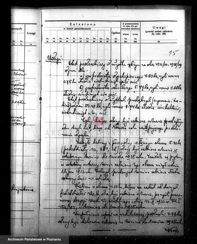 Obraz 20 z jednostki "Program urządzenia gospodarstwa leśnego dla lasu majętności Kobylepole powiat poznański 1933/34-1938/39"