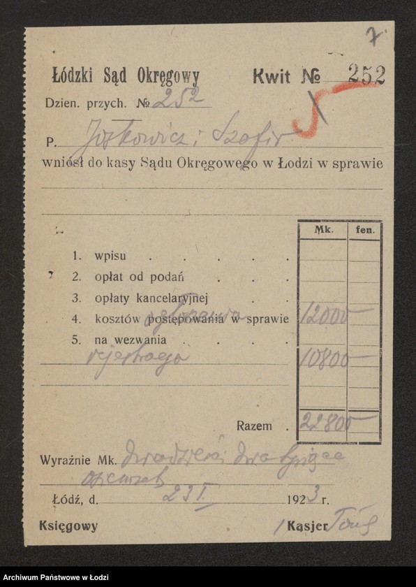 Obraz 9 z jednostki "Joskowicz i Szafir- fabrykacja i sprzedaz towarów wełnianych"
