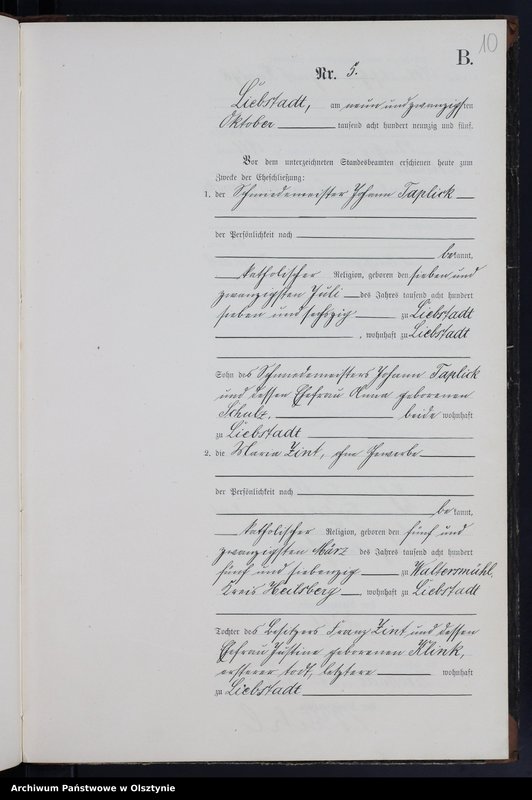 image.from.unit.number "Heiraths-Neben-Register Nr 1 - 9"