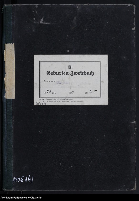 image.from.unit.number "Geburten-Zweitbuch Nr 1 - 25"
