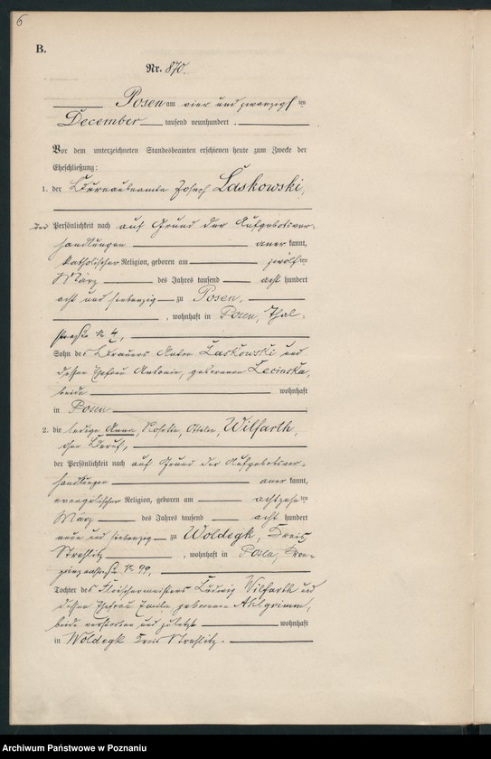 Obraz 9 z jednostki "Księga miejscowa małżeństw"