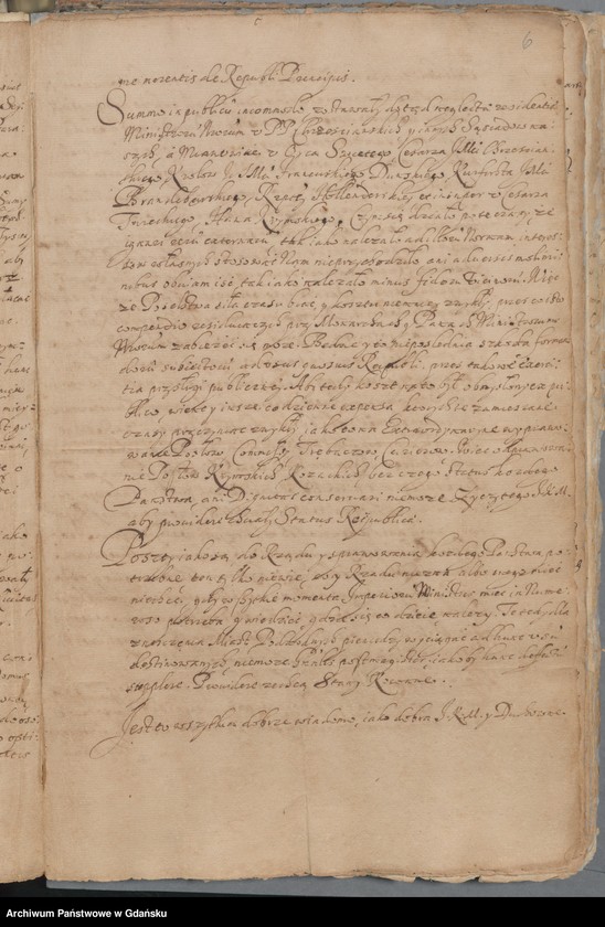 image.from.unit.number "Recesy Stanów, sejmik w Nowym i sejm w Warszawie 16 IV - 25 IV 1659"