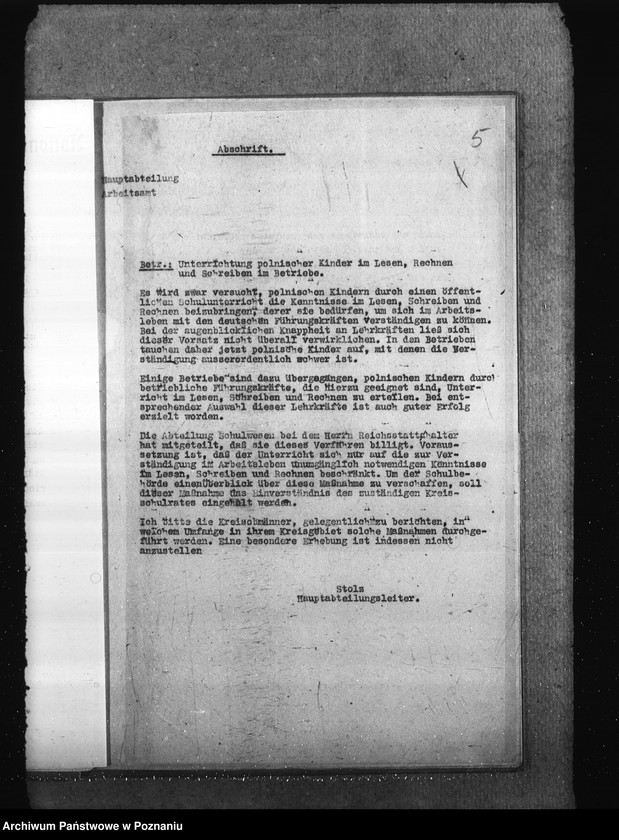 Obraz 9 z jednostki "Nauka szkolna dla dzieci polskich"