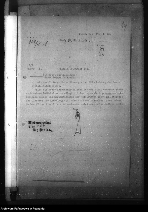 Obraz 18 z jednostki "Inanspruchnahme der Gebäude Felix- Dahn- Platz 13 - 15"