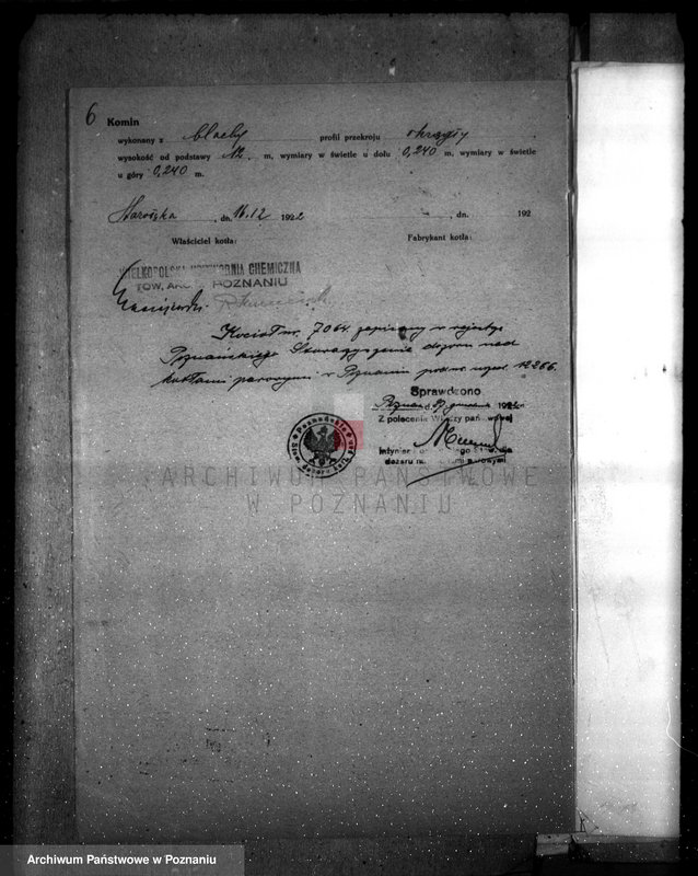 Obraz 8 z jednostki "Wielkopolska wytwórnia chemiczna ul. Starołęka nr woj. 84"