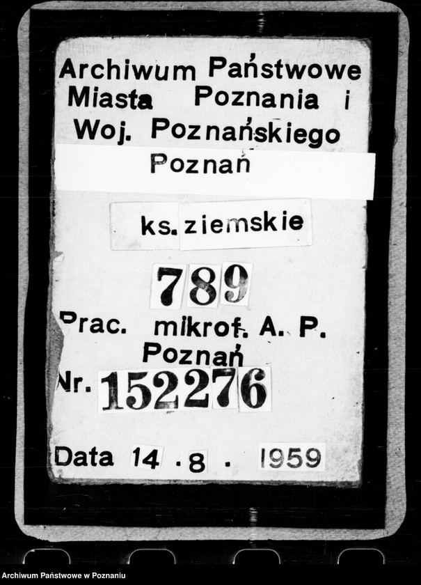 Obraz 1 z jednostki "Resignationes ,inscriptiones, relationes [inducta]"