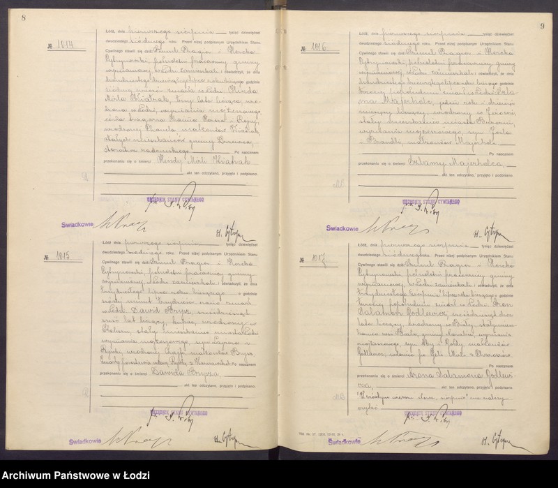 Obraz 7 z jednostki "Akta zgonów od numeru 1000 do numeru 1868"