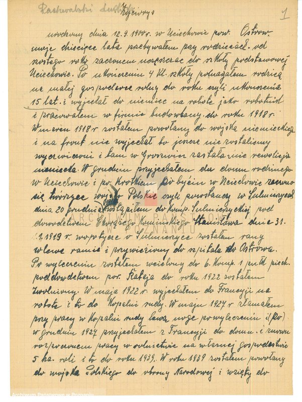 Obraz 12 z jednostki "Życiorysy powstańców wielkopolskich: R - tom l /Rachwalski Ludwik - Recki Wacław/."