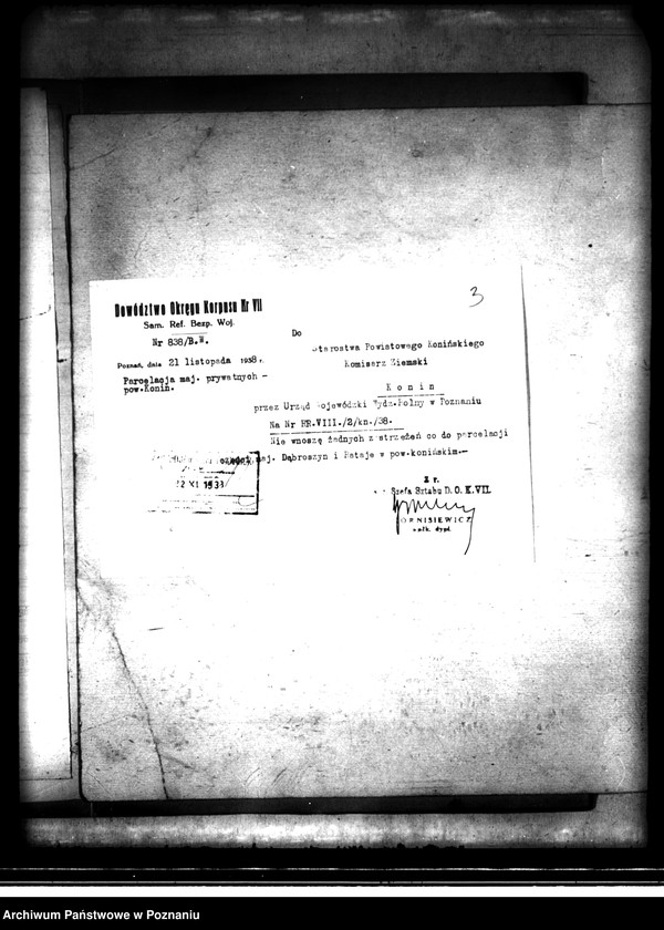 image.from.unit.number "Majątek Dąbroszyn powiatu konińskiego parcelacja"