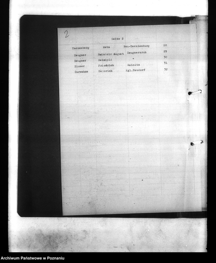 Obraz 6 z jednostki "Wykazy miejscowych Niemców, którzy zginęli w 1939 roku. Kreis Wreschen (Wrzesień)"