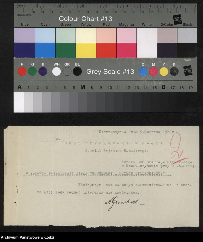 Obraz 4 z jednostki "Abram Grossbart, Henryk Heyman – spadkobiercy – wykończalnia i farbiarnia w Konstatynowie"