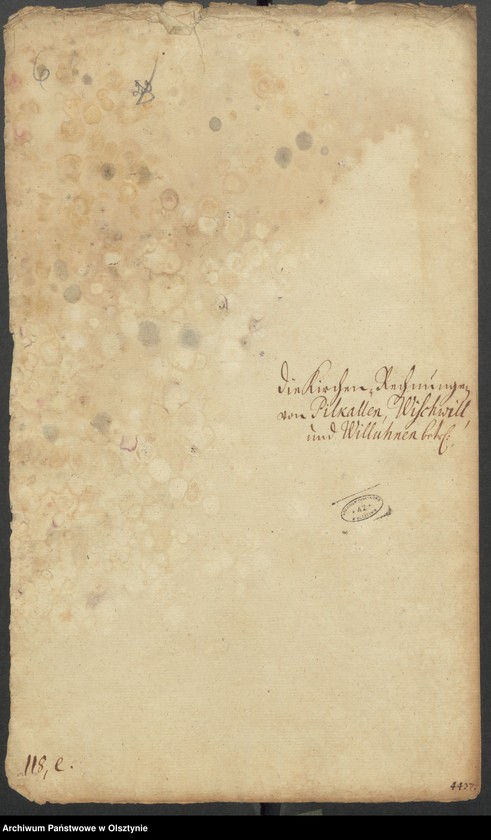image.from.unit.number "Die Kirchen„Rechnungen von Pilkallen, Wischwill und Wiluhnen"