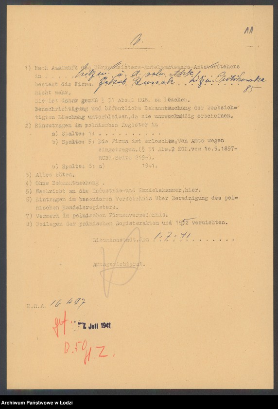 Obraz 13 z jednostki "Jakób Rusak – komisowe biuro zakupów I sprzedaż wszelkich towarów"