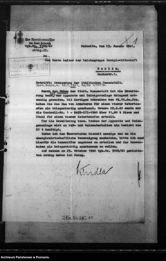 Obraz 5 z jednostki "Gaswerk - Pudewitz (Pobiedziska)"