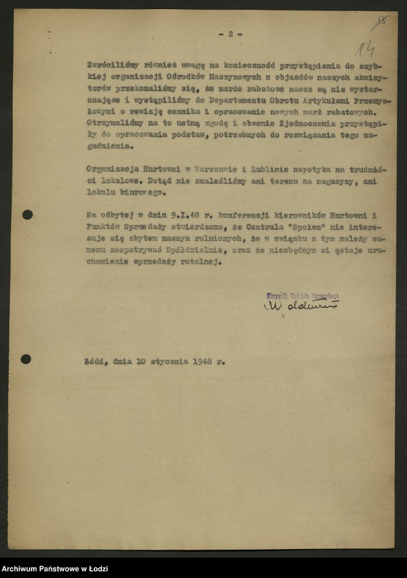 Obraz 15 z jednostki "Zjednoczenie Przemysłu Maszyn Rolniczych; protokół [narady], sprawozdania [z produkcji]"