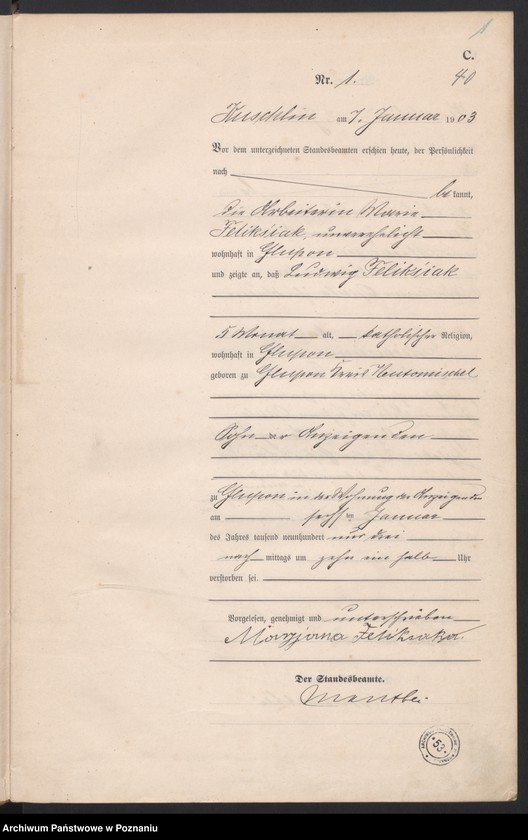 Obraz 4 z jednostki "Sterbe-Haupt-Register"