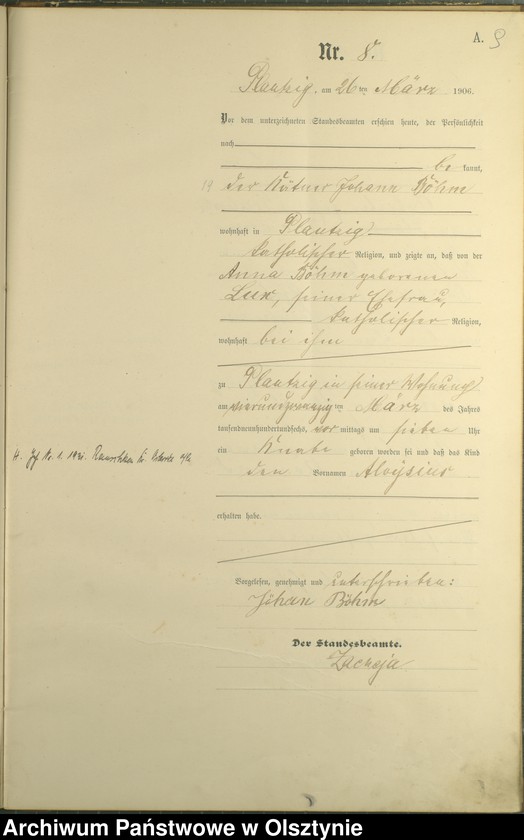 image.from.unit.number "Geburts-Haupt-Register Nr 1 - 33"