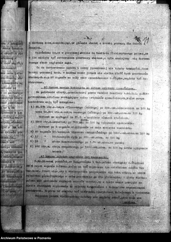 Obraz 15 z jednostki "Sprawy szczegółowo adm. Aprowizacja Górnego Śląska"