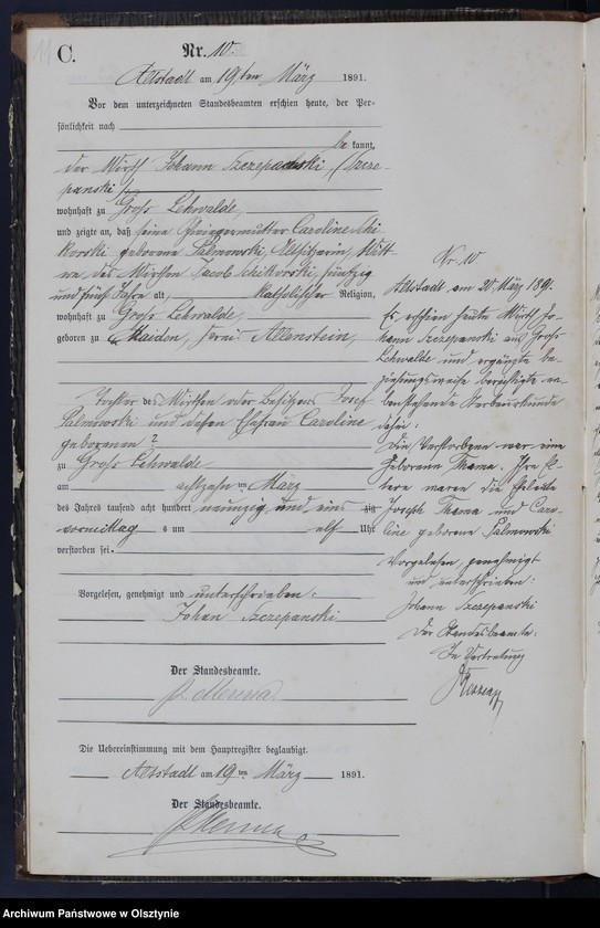 image.from.unit.number "Sterbe-Neben-Register Nr 1 - 43"