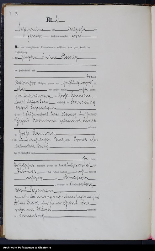 image.from.unit.number "Heiraths-Haupt-Register Nr 1 - 15"