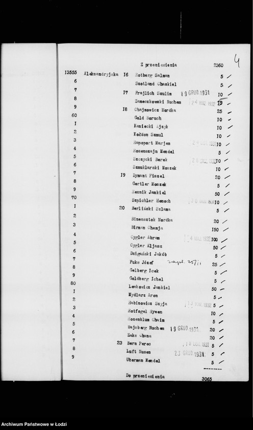 Obraz 8 z jednostki "Rejestr poborczy"