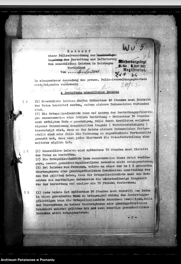 Obraz 4 z jednostki "Leichenwesen. Genuss von Äther. Ungenügend begrabene Leichen polnischer Soldaten. Feuerbestattungsverein"