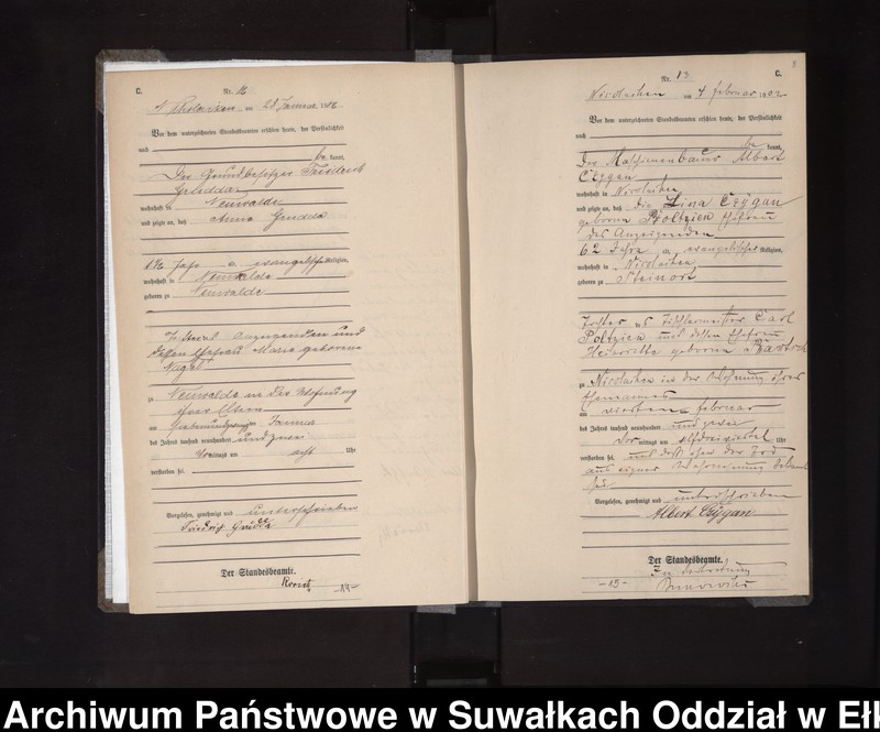 image.from.unit.number "Sterbe-Haupt-Register des Königlichen Preussischen Standes-Amtes Nikolaiken Kreis Sensburg"