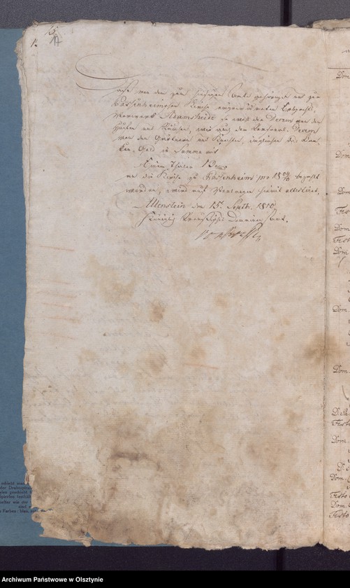 image.from.unit.number "Beläge der Einnahme und Ausgabe der Passenheimschen Stadtkirchen Rechnung"