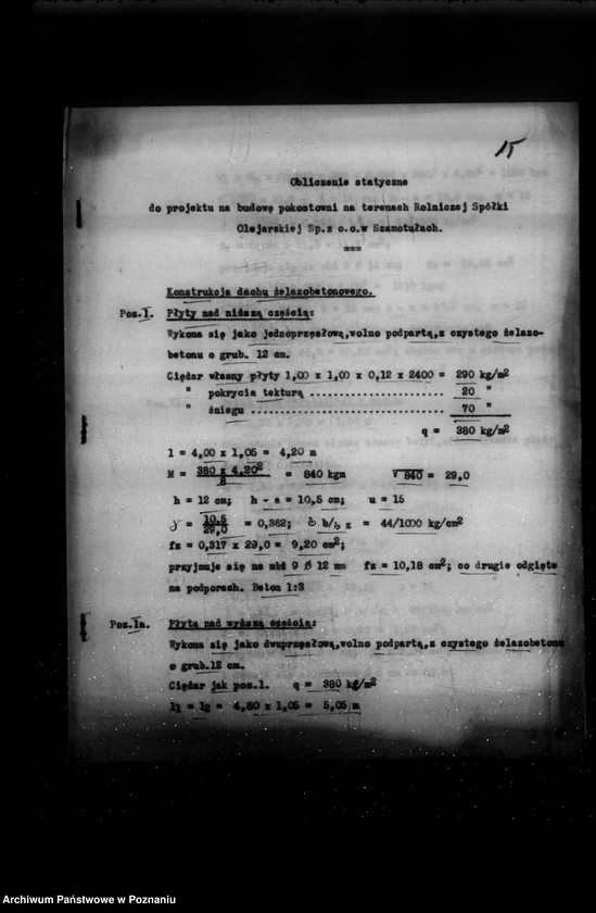 Obraz 19 z jednostki "/Zatwierdzenie budowy zakładu przemysłowego Rolniczej Spółki Olejarskiej Spółka z o. o. w Szamotułach/"