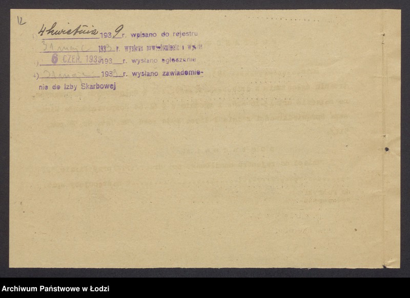 Obraz 14 z jednostki "Josek Rozenkranc – wyrób i sprzedaż towarów bawełnianych i bawełniano-wigoniowych"