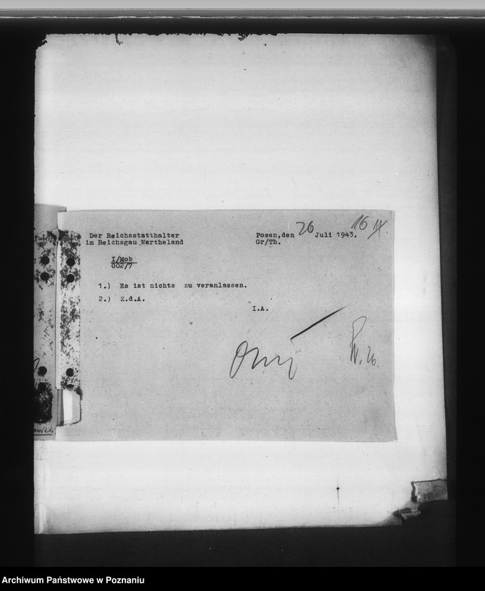 Obraz 20 z jednostki "Zlikwidowanie komórek organizacyjnych rejencji zajmujących się planowaniem"