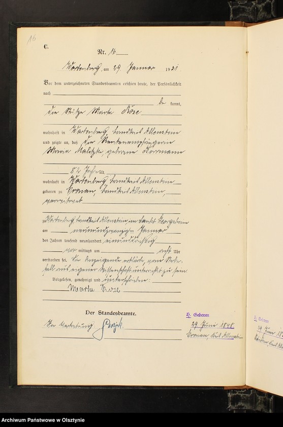 image.from.unit.number "Sterbe-Haupt-Register Nr 1 - 110"