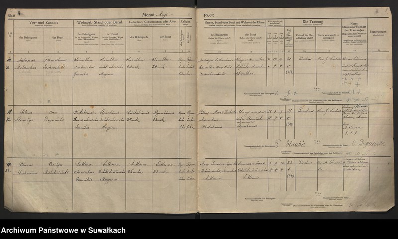 image.from.unit.number "[Księga akt małżeństw parafii rzymskokatolickiej w Puńsku z lat 1918-1921]"