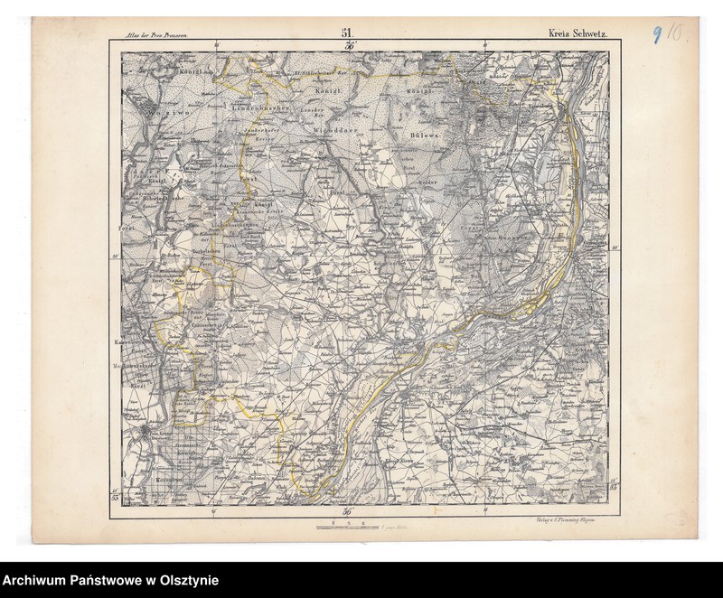 image.from.unit.number "Kreis Schwetz, Blatt 51 des Atlas der Provinz Preussen"
